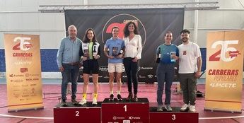 David Morcillo y Mari Carmen Risueño se coronan campeones en la XVII Carrera Popular de Barrax