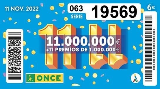 El Sorteo Extraordinario del 11/11 de la ONCE reparte 500.000 euros en Cuenca