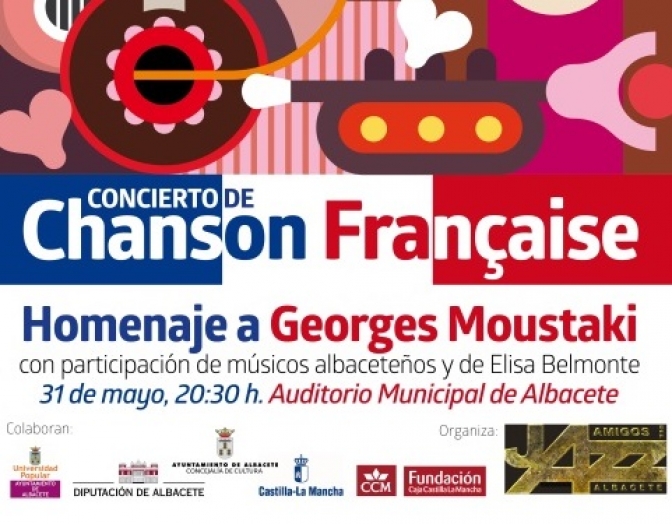 Homenaje a Georges Moustaki y a la Canción Francesa el 31 de mayo en el Auditorio Municipal de Albacete