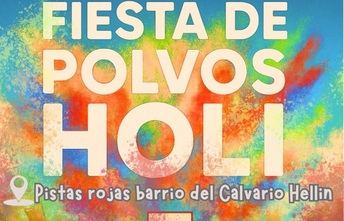 La escuela de verano Calvario Summer 2025 culmina con una gran fiesta de Polvos Holi en Hellín
