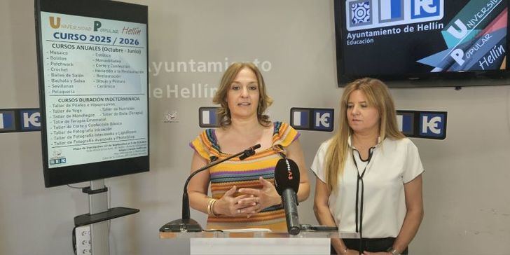 Hellín lanza una variada oferta formativa para el curso 2025/26 con 25 cursos y talleres disponibles