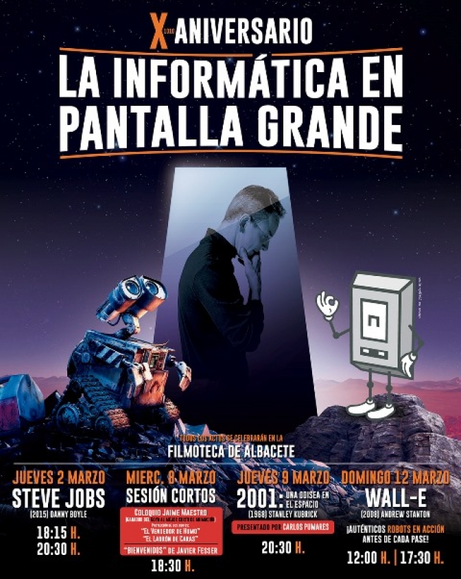 La X edición de las Jornadas de Cine 'La informática en pantalla grande' llega a Albacete los días 2, 8, 9 y 12 de marzo