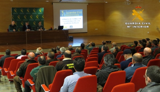 La Guardia Civil de Albacete realiza una jornada  formativa para guardas rurales