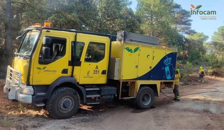 Incendio en Valdecabras: Se despliegan 10 medios y 42 personas para su extinción
