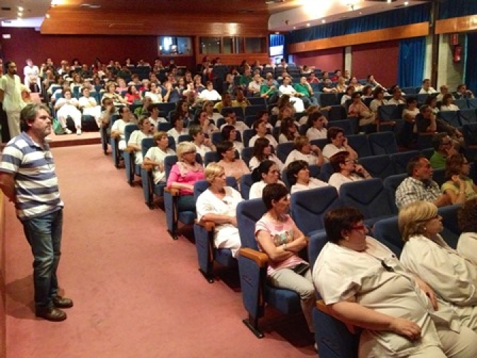 Más de 150 trabajadores del Virgen de la Salud asistieron a la Asamblea Informativa de CCOO sobre los posibles planes del SESCAM