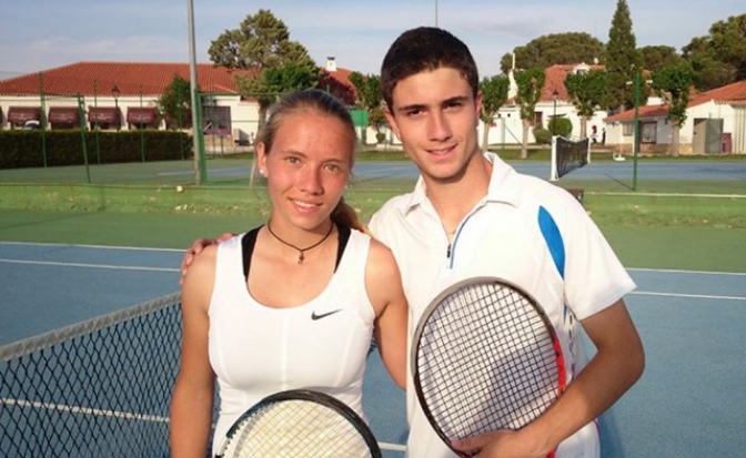 Los albaceteños Jaime Castillo y Ainhoa Garijo se van a Estados Unidos a seguir estudiando y progresando en academias de tenis americanas
