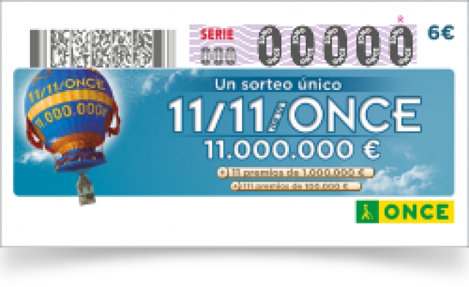 El sorteo del 11 del 11 de la ONCE deja premios en Albacete y otros puntos de la C-LM