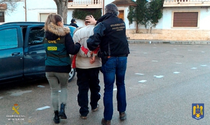 La Guardia Civil detiene  en Madrigueras a un peligroso fugitivo huido de la justicia rumana