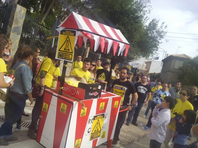 Manifestación en El Bonillo contra la localidad de El Bonillo contra el fracking