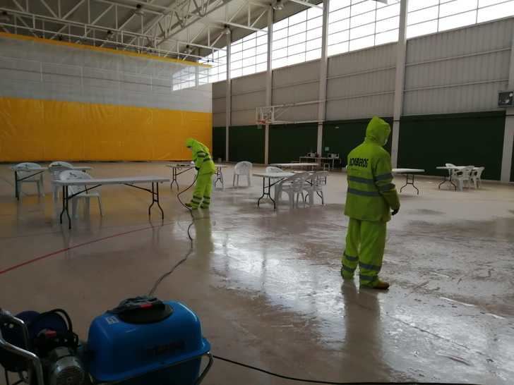 Los Servicio Contra Incendios de Albacete intensifican su labor para desinfectar focos de contagio