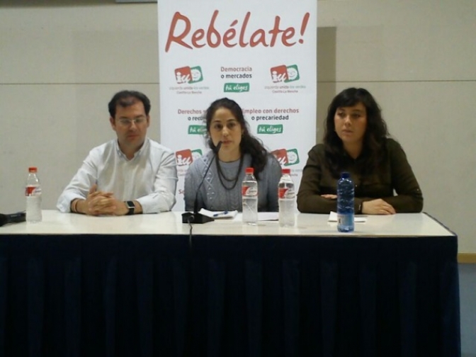 Lara Hernández, candidata de IU a las europeas, habló de la situación actual en Albacete