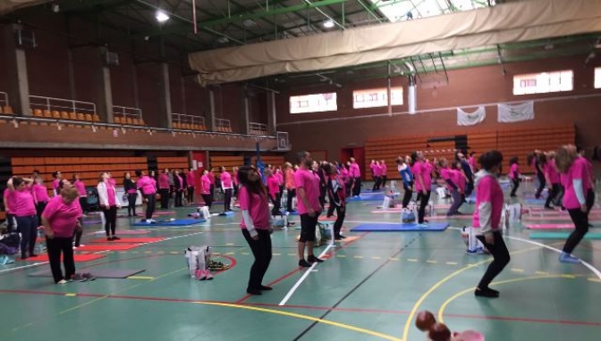 Participación y solidaridad de Albacete en el IV Pilates Meeting a beneficio de ACEPAIN