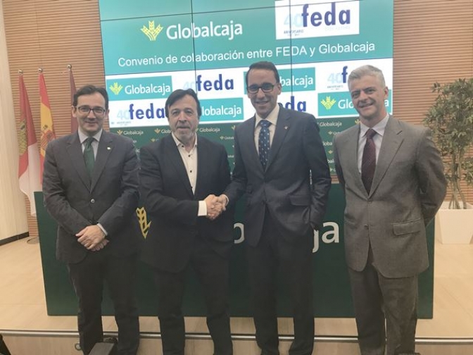 Globalcaja renueva el convenio con FEDA como muestra de compromiso con las empresas de la provincia de Albacete