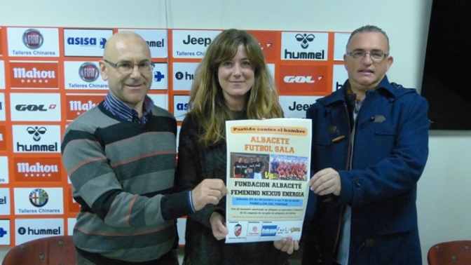 Albacete FS y Fundación Albacete Nexus jugarán contra el hambre el próximo sábado