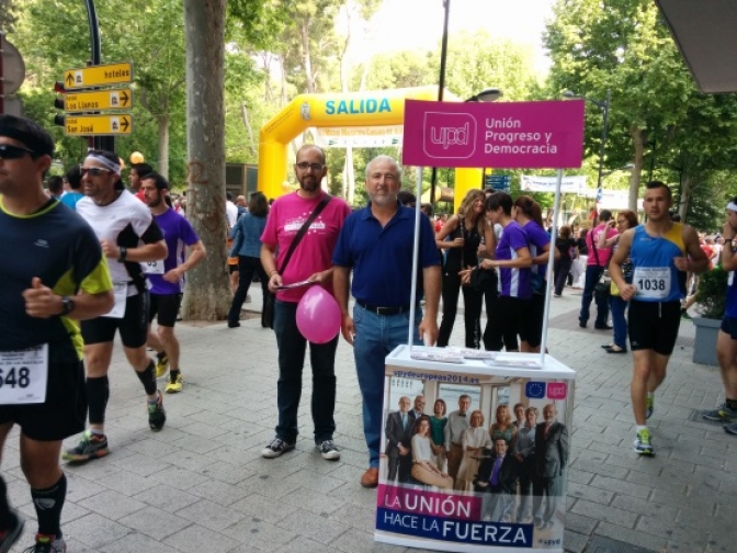 UPyD aprovecha el Medio Maratón para hacer campaña en favor del deporte