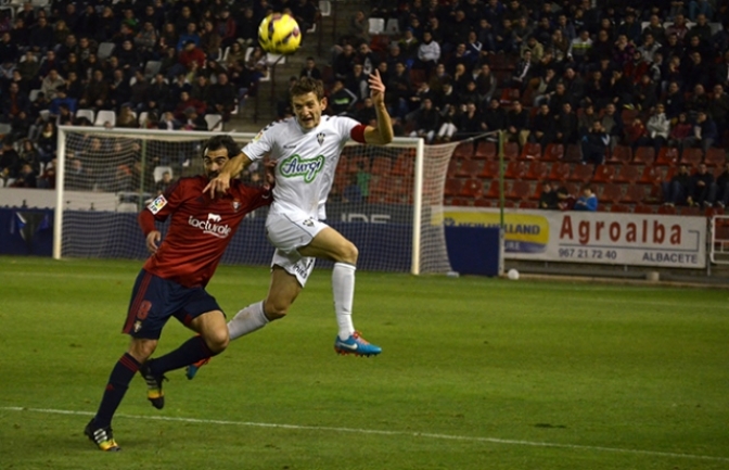 Cidoncha y Miguel Núñez, los hombres clave del buen partido del Albacete ante el Osasuna