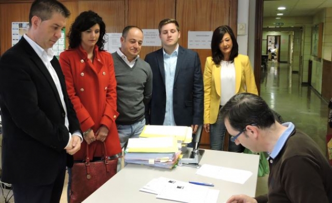 El PSOE registró su candidatura a las Cortes Regionales ante la Junta Electoral