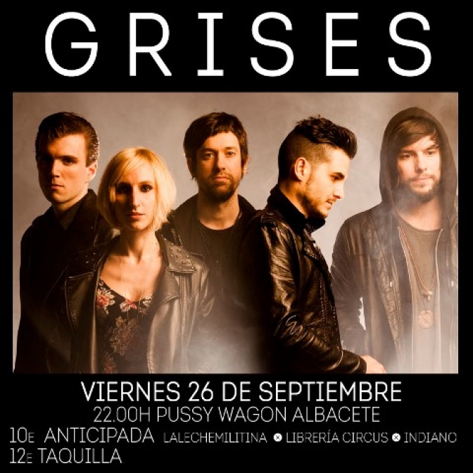‘Grises’ ofrece un concierto el día 26 en la sala Pussy Wagon