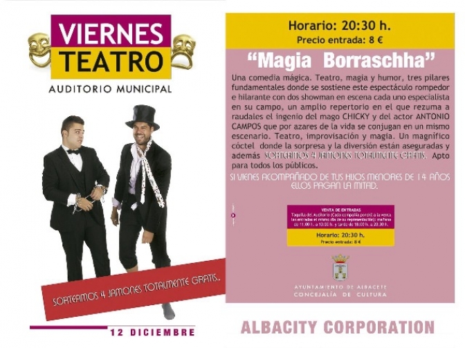 'Magia Borraschha', este viernes en el auditorio municipal de Albacete