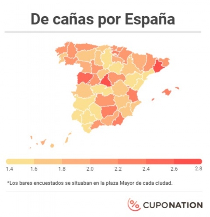 Tomarse una cerveza en los bares de Castilla-La Mancha cuesta de media 1,87 euros