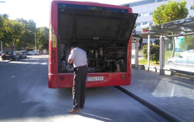 Conato de incendio en un autobús urbano de Albacete