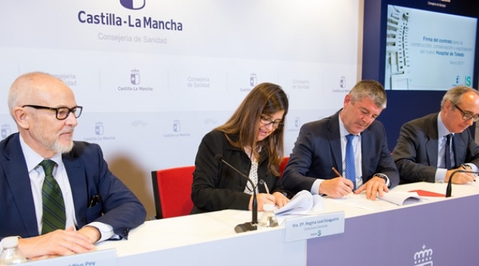 El Gobierno de Castilla-La Mancha firma el contrato para la construcción, conservación y explotación del nuevo Hospital de Toledo