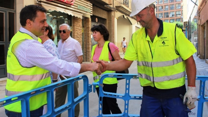 Las obras del Callejón de las Portadas, Antonio Andújar y Huertas deben mejorar el tráfico de Albacete