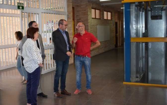 Continúan las obras de accesibilidad en el CEIP 'Virrey Morcillo' de Villarrobledo