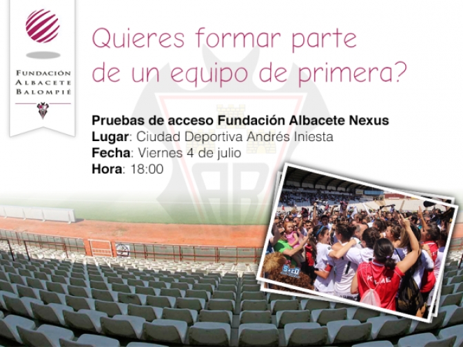 El Fundación Albacete hará pruebas para su equipo el próximo día 4 de julio