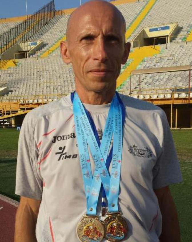 José Perona obtuvo la Medalla de oro en el Campeonato de Europa de Maratón en la categoría más de 50 años