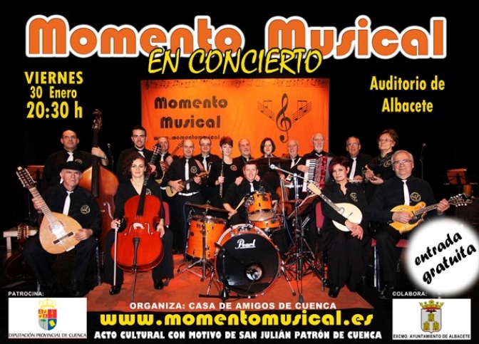 El grupo Momento Musical, de Mota del Cuervo, actuará el día 30 en Albacete