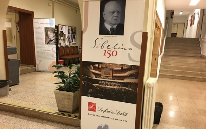 La exposición “Sibelius 150” en tierras manchegas, puede verse en el conservatorio de Albacete
