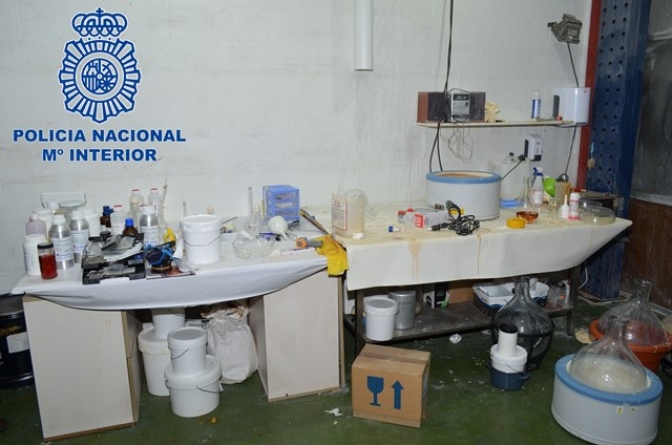 La Policía Nacional detiene a un “cocinero” de speed y desmantela dos laboratorios de droga