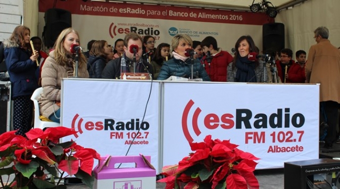 La emisora EsRadio de Albacete colabora con el Banco de Alimentos con un maratón benéfico