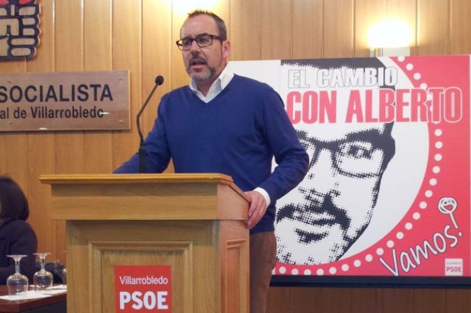 Los militantes socialistas de Villarrobledo ratifican por unanimidad la candidatura de Alberto González a las elecciones  municipales