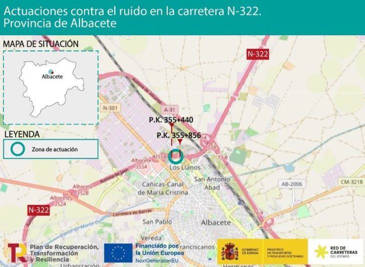 Emilio Sáez valora la inversión de 706.000 euros para mitigar el ruido en la ciudad, procedente de la N-322