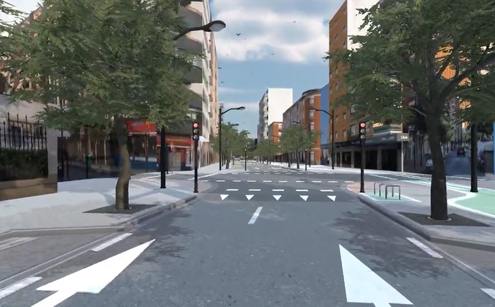 Imagen del proyecto de reforma de la calle Arquitecto Vandelvira.