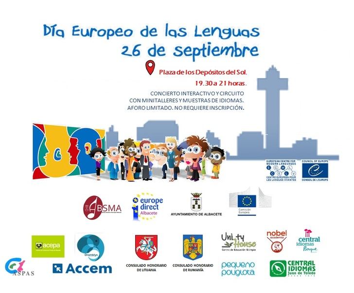 El Ayuntamiento de Albacete conmemora el próximo 26 de septiembre el Día Europeo de las Lenguas