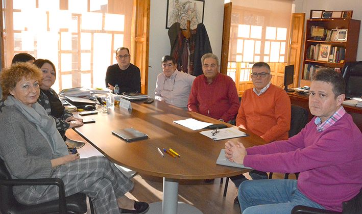 Visita del Delegado de Educación, Cultura y Deportes de la Junta de Comunidades de Castilla-La Mancha en Albacete a el Bonillo