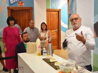 El Show Cooking de la Diputación pone el broche de oro con una deconstrucción de perdiz en escabeche del chef Florentino Tébar