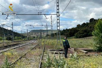 Seis investigados por la sustracción de raíles de vías del tren en la estación de Baides