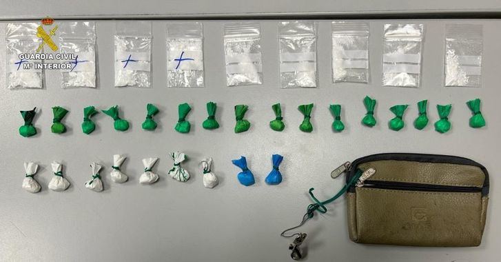 Detenido en Sigüenza al ser sorprendido portando 28 gramos de cocaína en el coche en el que viajaba