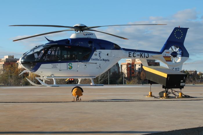 Trasladado al hospital un trabajador de 31 años tras sufrir la amputación de los dedos de un pie en Munera