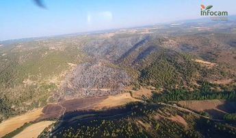 Extinguido el incendio de Casas de Lázaro (Albacete)