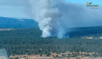 Extinguido el fuego originado el pasado lunes en Carrascosa