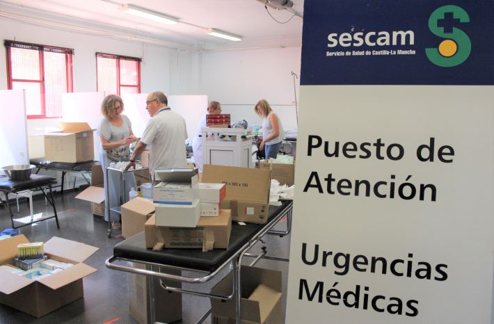 La Feria de Albacete ya cuenta con un puesto para la atención de urgencias médicas, ubicado en el colegio 'Feria'