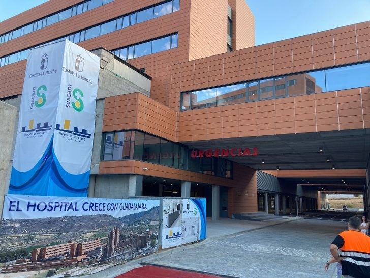 Trasladado al hospital de Guadalajara un varón con varias cornadas tras una cogida en el encierro de Escariche