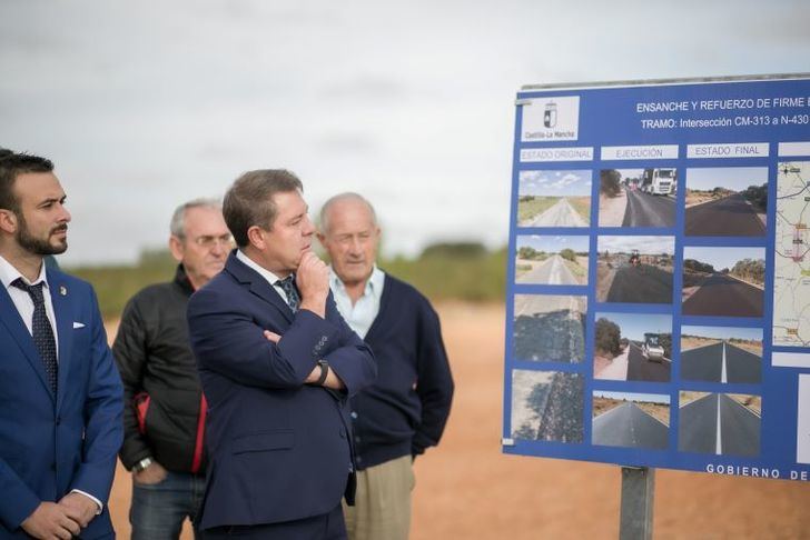 La seguridad vial mejora en una primera fase de acondicionamiento de la CM-3123 entre Ossa de Montiel y Villarrobledo