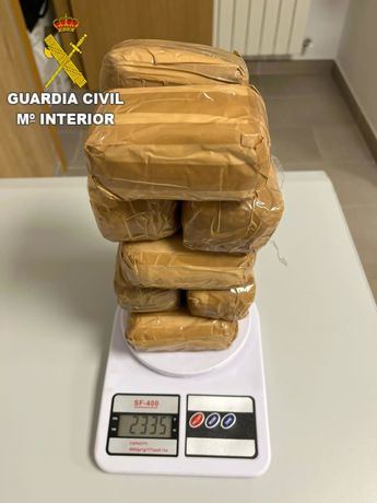 Dos detenidos en Cuenca cuando transportaban en un vehículo más de dos kilos de hachís