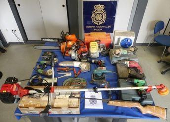 Tres detenidos por robar herramientas y otro por comprarlas para venderlas en su establecimiento de Talavera